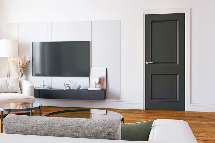 44mm 2P Burlington Solid Black Door