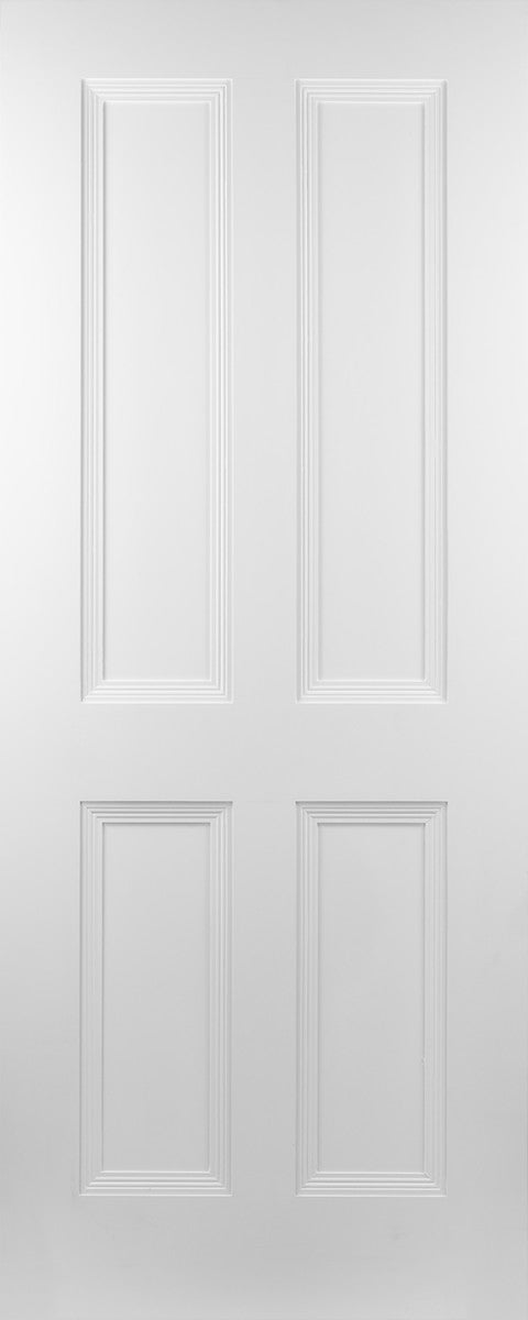 Cambridge 4 Panelled Door 42mm Door - White Primed