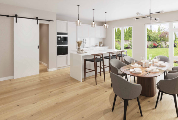 Seadec 45mm Chevron Deluxe Primed Barn Door White Primed