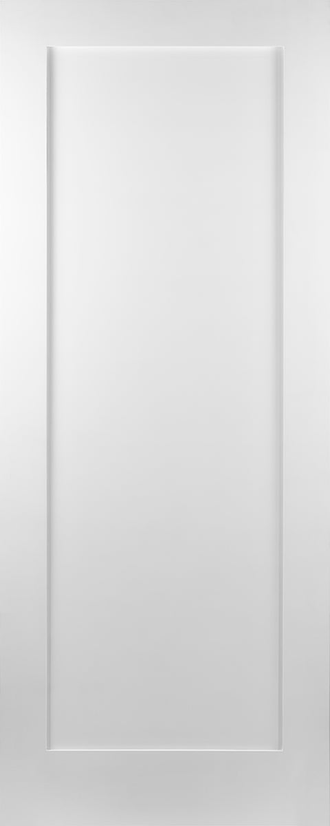 44mm EI30 Hampton White 1 Panel Shaker Panelled Door Seadec Fire Door