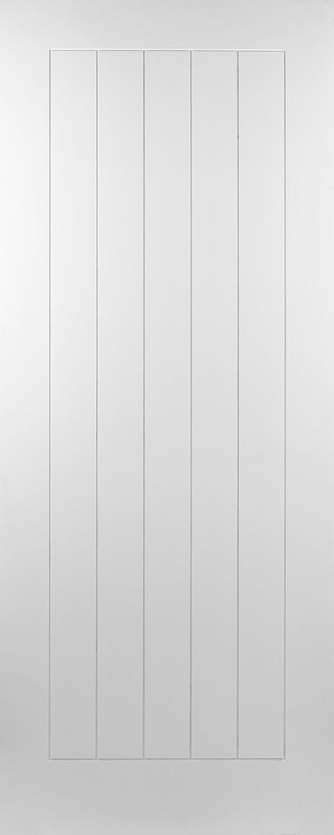 42mm Nevada White Sheeted Panelled Door -  White Primed