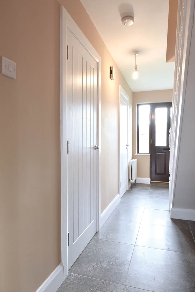 42mm Nevada White Sheeted Panelled Door -  White Primed