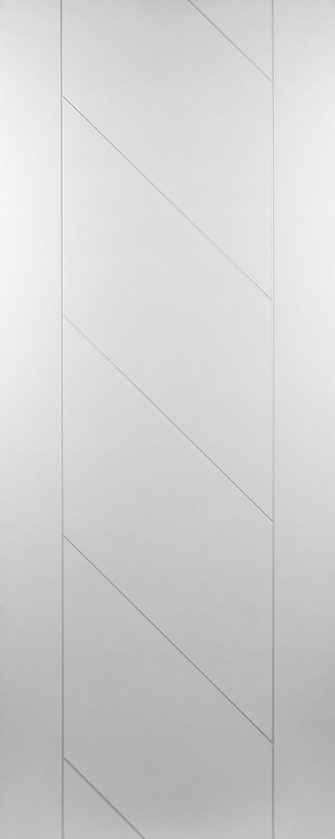 44mm Ohio White 4 Panel Horizontal Ladder White Primed Design