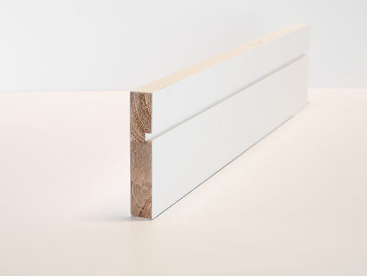 Optima Deluxe Primed Solid Wood Skirting/Architrave - Shaker