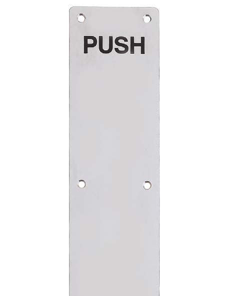 “PUSH” Finger Plates - SS