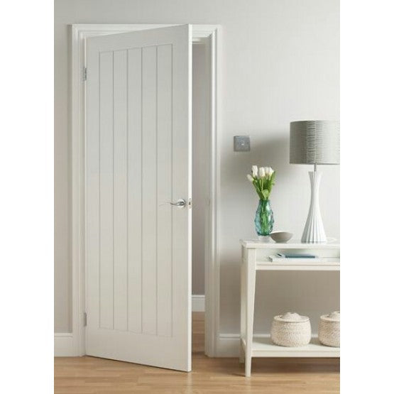 42mm Nevada White Sheeted Panelled Door -  White Primed