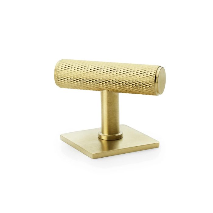 Knurled T-Bar Knob -A&W(Crispin)- Satin Brass PVD