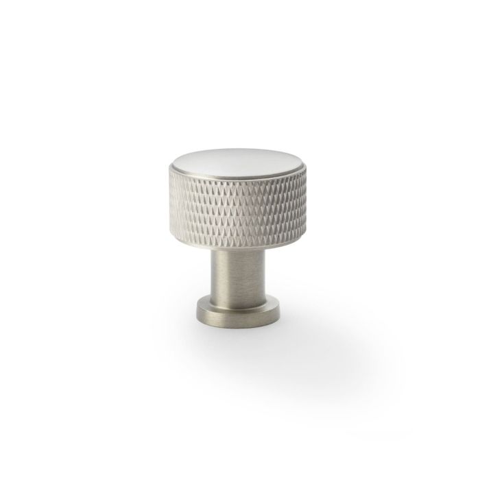 Knurled Radio Knob -A&W(Lucia)- Satin Nickel
