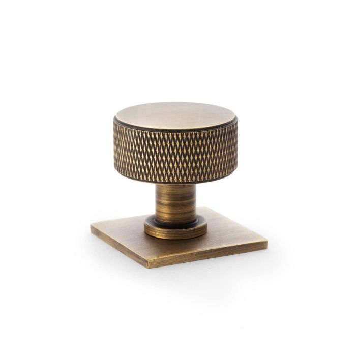 Knurled Radio Knob -A&W(Lucia)- Antique Brass