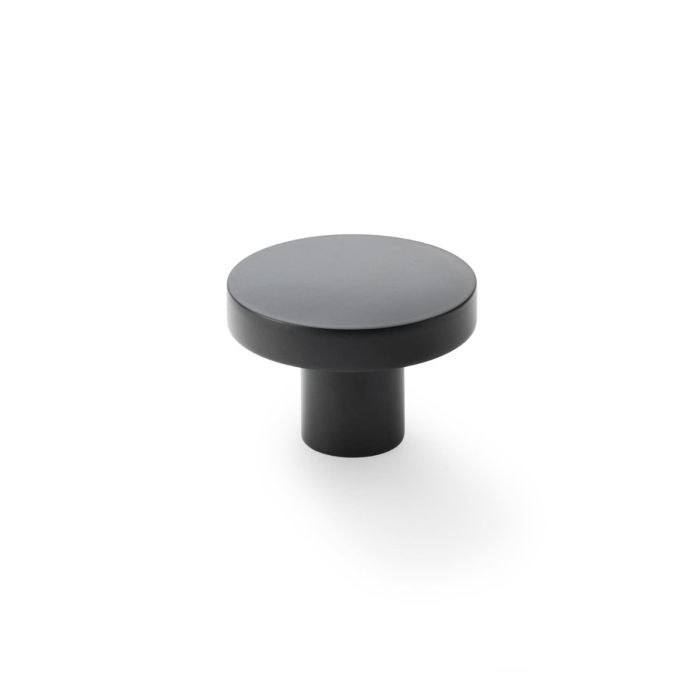 Plain Circular Knob -A&W(Hanover) - Black