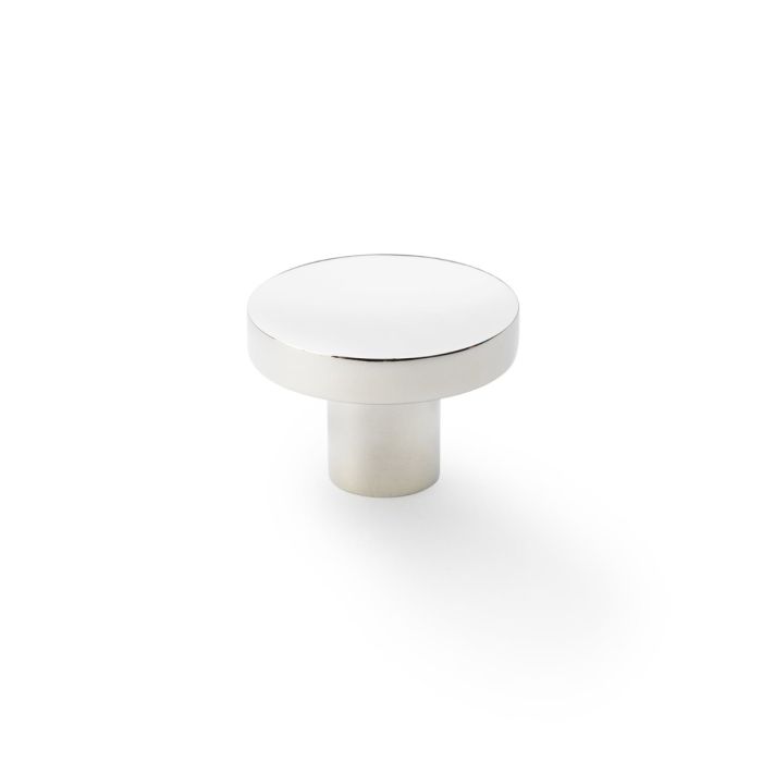 Plain Circular Knob -A&W(Hanover) - Polished Nickel