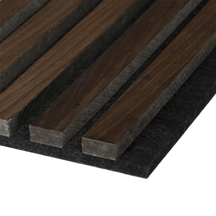 FT Unika Acoustic Panel (2.44m x 605mm x 22mm) - Smoked Oak