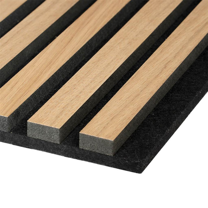 FT Unika Acoustic Panel (2.44m x 605mm x 22mm) - Light Oak
