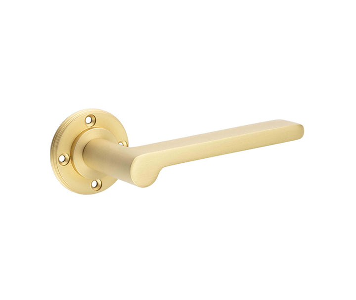Fitzrovia Door Handle - Satin Brass-SB