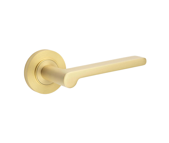 Fitzrovia Door Handle - Satin Brass-SB