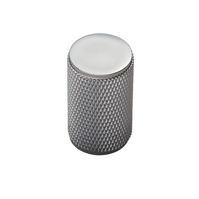 Knurled Knob -CB- Polished Chrome