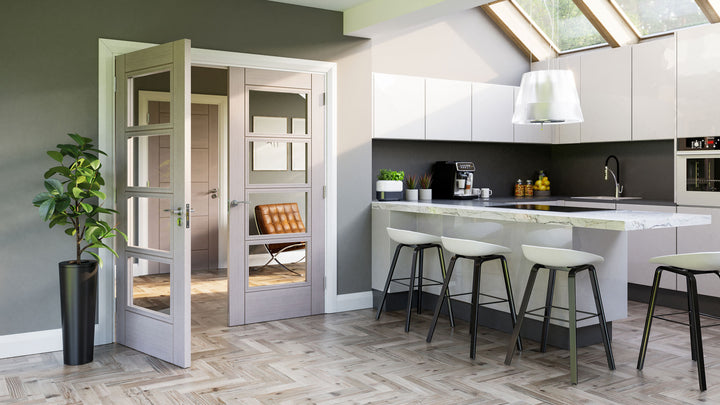 Deanta HP12 Light Grey Door - Glass