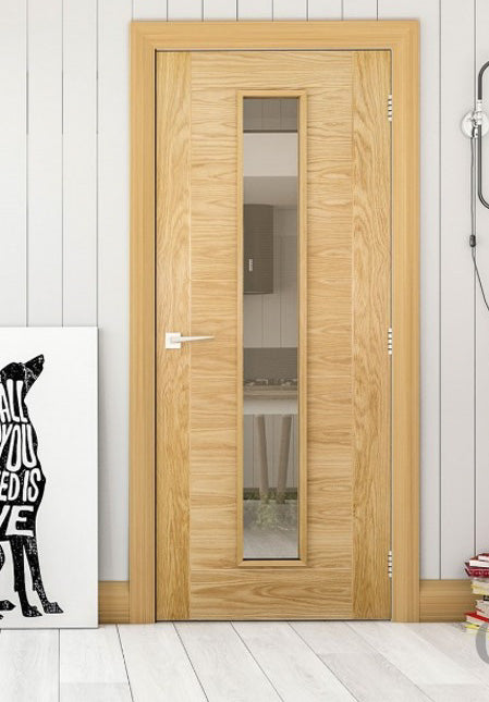 Deanta HP16 Oak Door - Glass