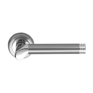 Senelli Linosa 069 Lever on Rose Door Handle - 2 Tone PC&SN