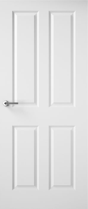 HH Shannen Primed 4 Panel Smooth Door  - FD30 Solid