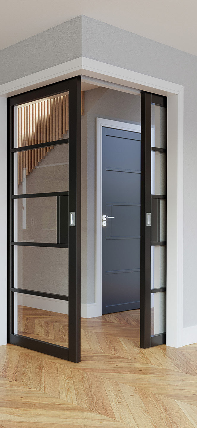 Deanta Crittall NM31 Black Door - Solid
