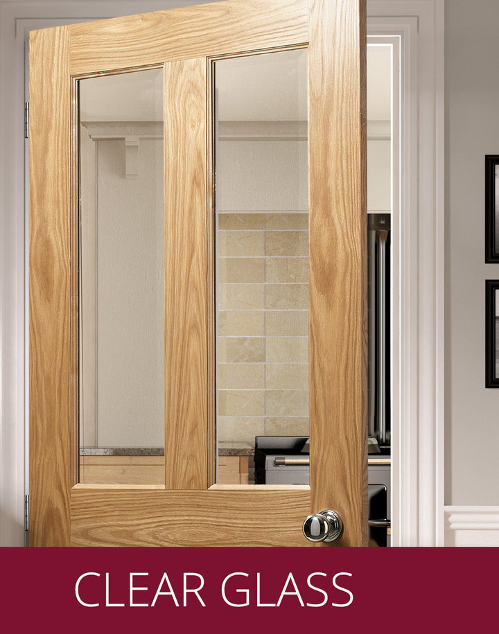 Deanta NM1G Oak Door - Glass