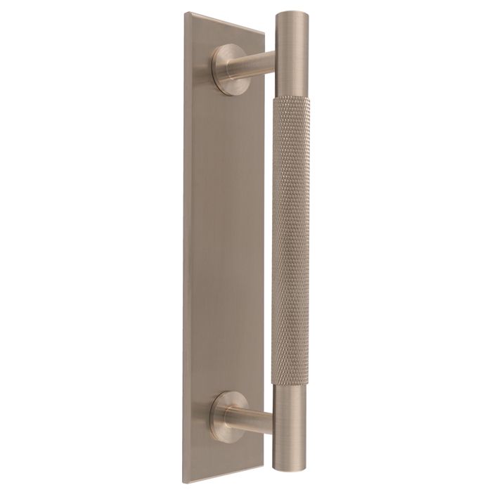 Knurled Pull Handle -CB- Satin Nickel