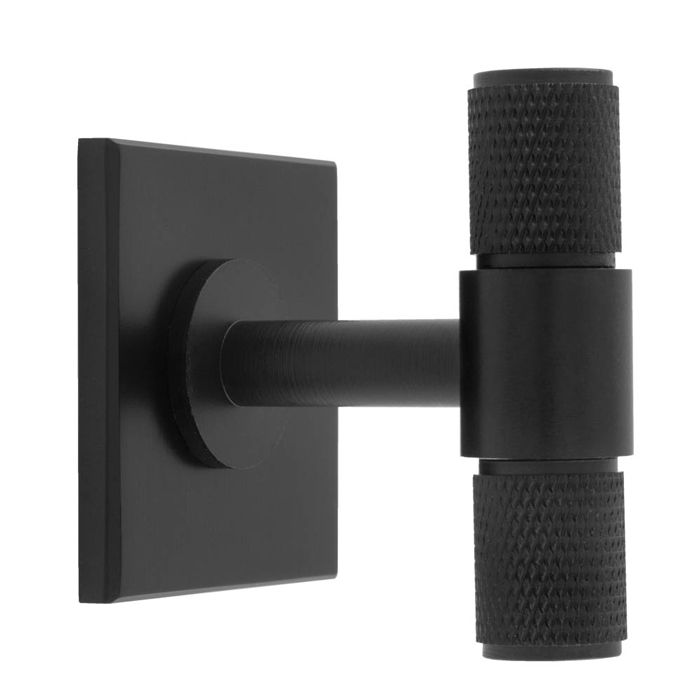 Knurled T-Bar Knob-CB-Matt Black