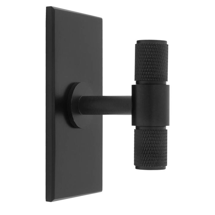 Knurled T-Bar Knob-CB-Matt Black