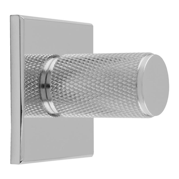 Knurled Knob -CB- Polished Chrome