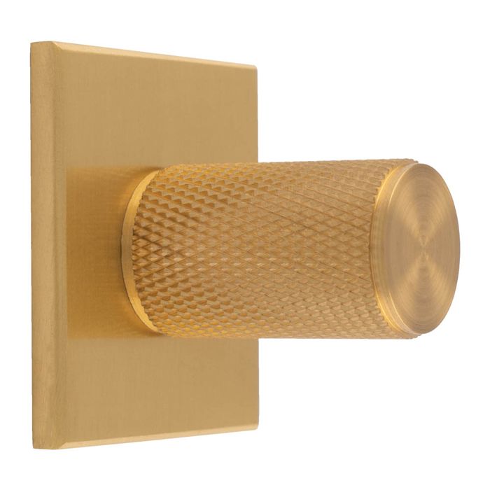 Knurled Knob -CB- Satin Brass