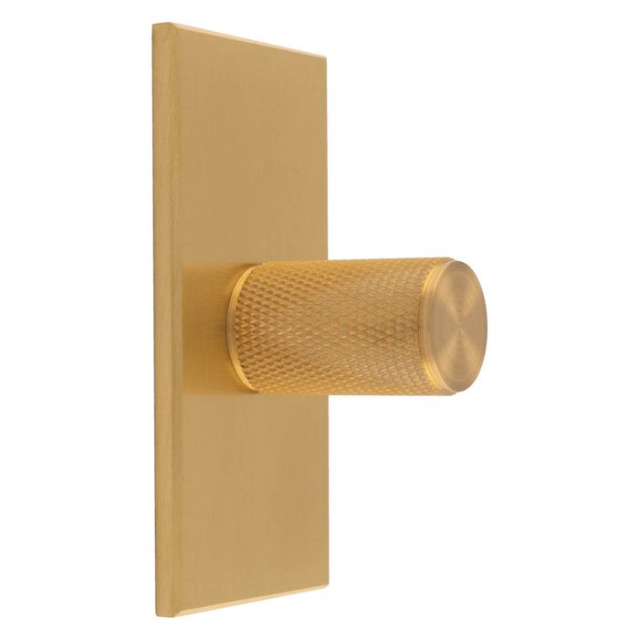Knurled Knob -CB- Satin Brass