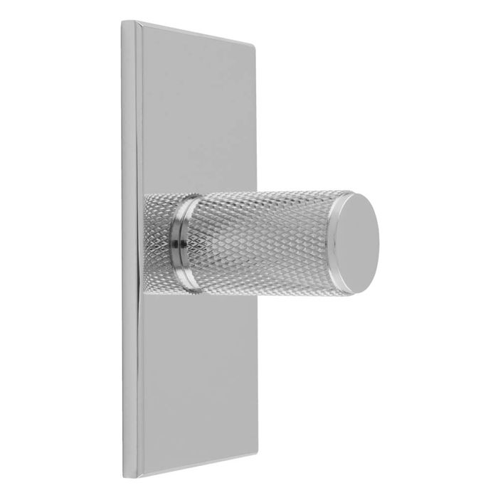 Knurled Knob -CB- Polished Chrome