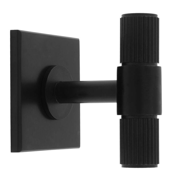Lined T-Bar Knob -CB- Matt Black