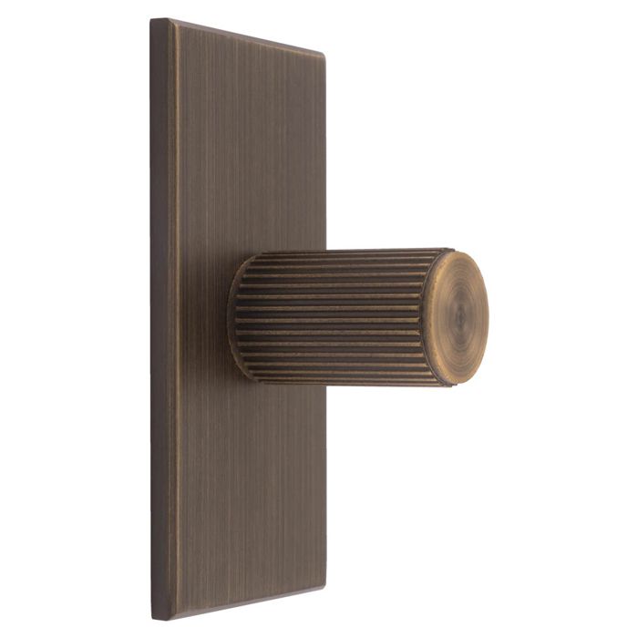 Lined Knob -CB- Antique Brass