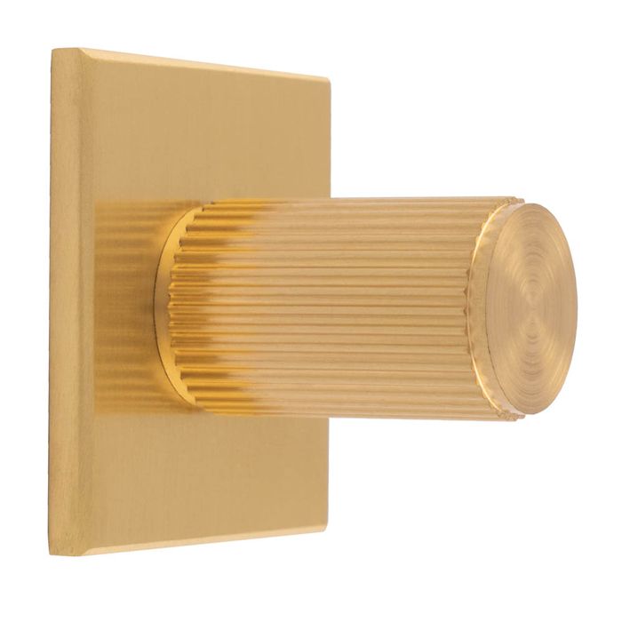 Lined Knob -CB- Satin Brass