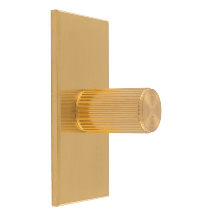 Lined Knob -CB- Satin Brass