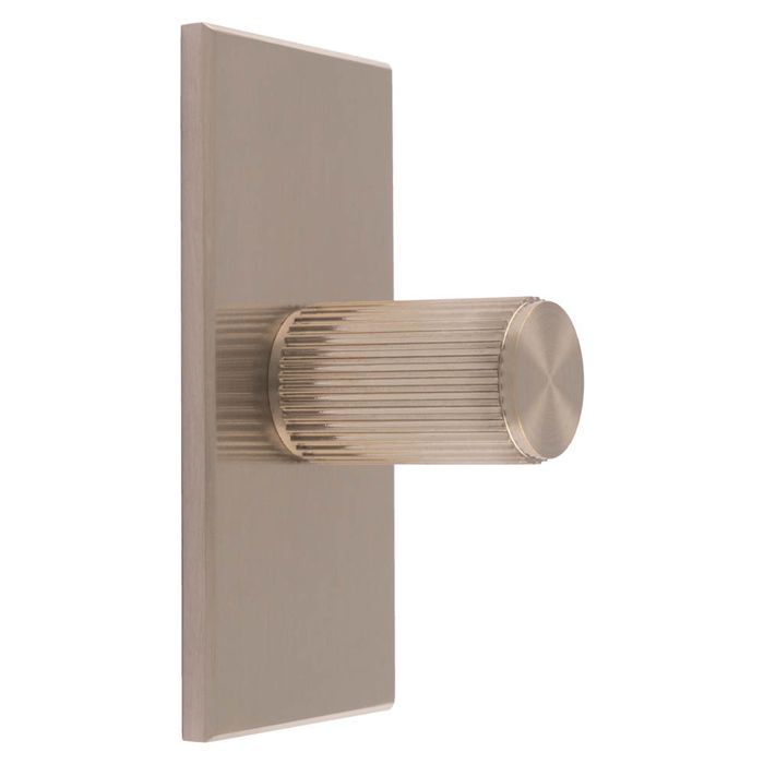 Lined Knob -CB- Satin Nickel