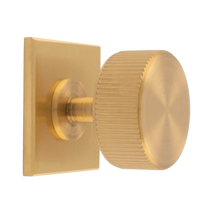 Lined Radio Knob -CB- Satin Brass