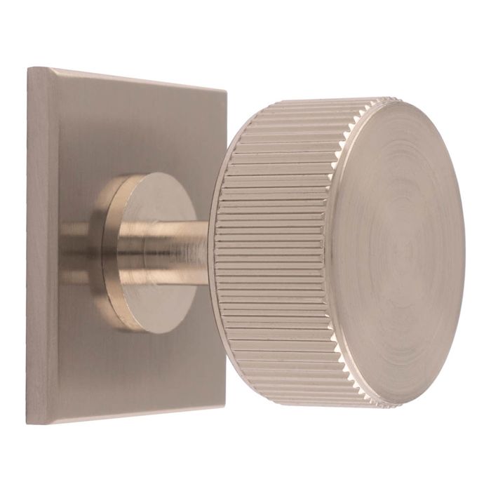 Lined Radio Knob -CB- Satin Nickel