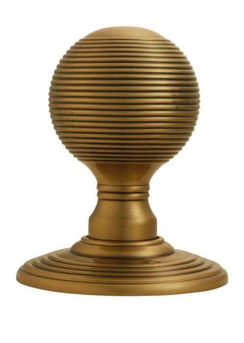 Delamain Reeded Knob Dk37 - Florentne Bronze (FB)