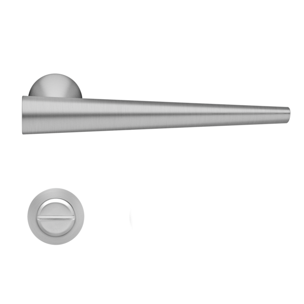 Mission Invisible - Brooklyn steel lever handle  - Satin Stainless Steel