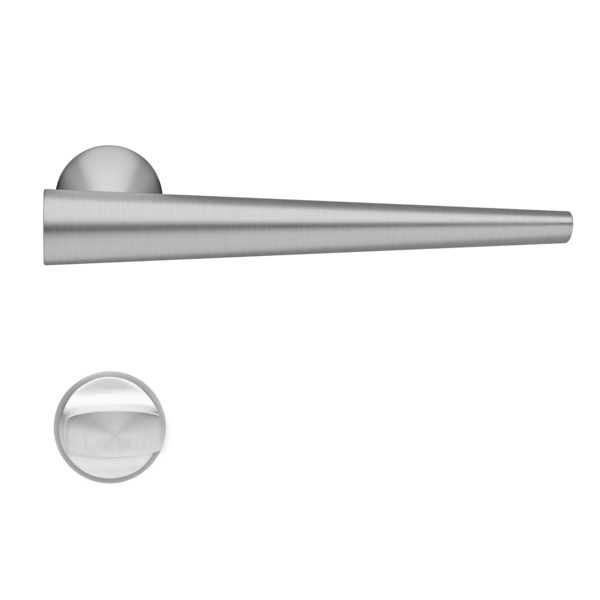 Mission Invisible - Brooklyn steel lever handle  - Satin Stainless Steel
