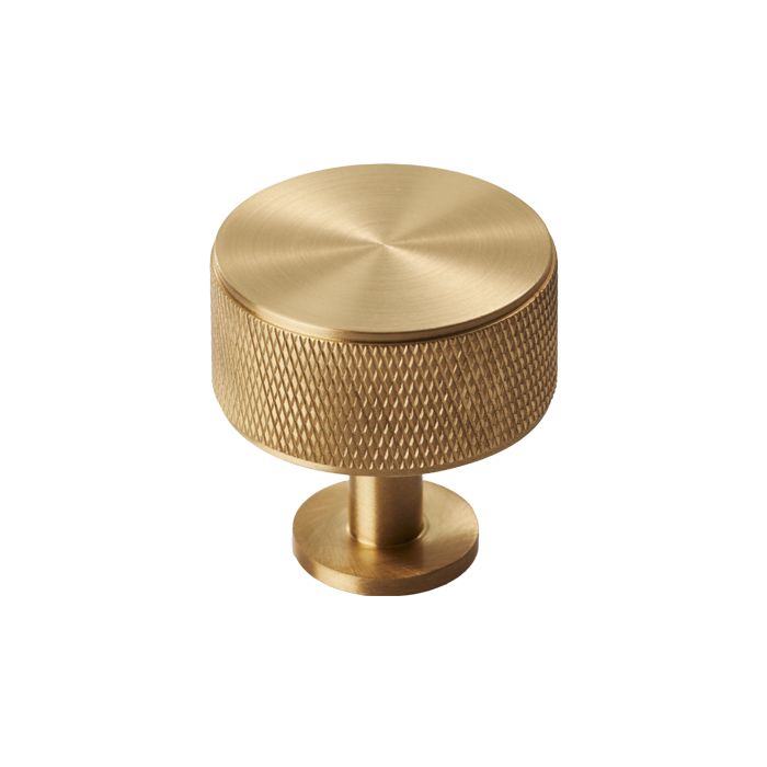 Knurled Radio Knob -CB- Satin Brass