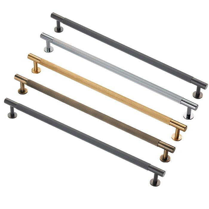 Lined Pull Handle -CB- Antique Brass