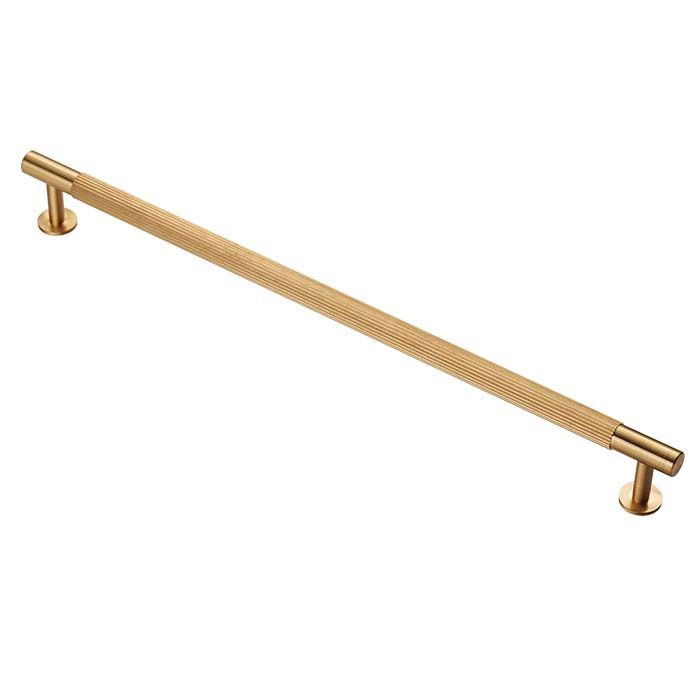 Lined Pull Handle -CB- Satin Brass