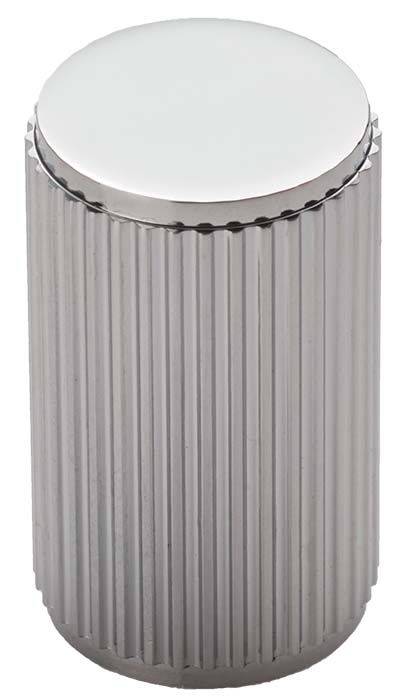 Lined Knob -CB- Polished Chrome