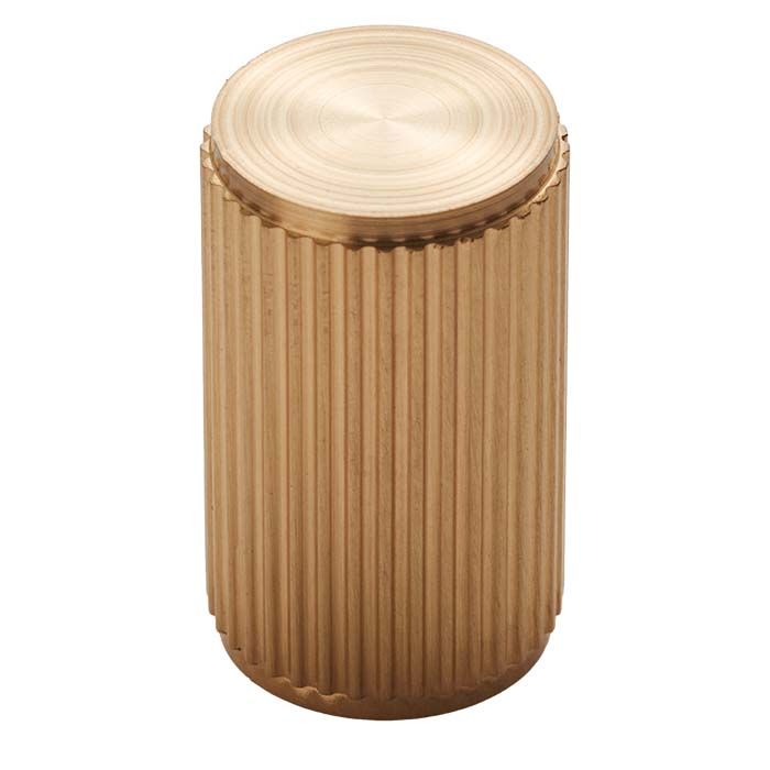 Lined Knob -CB- Satin Brass