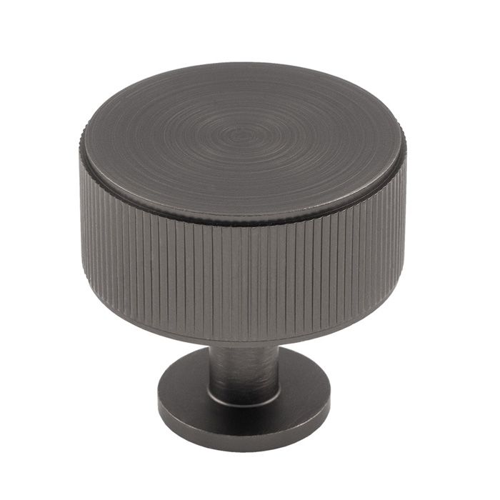 Lined Radio Knob -CB- Anthracite