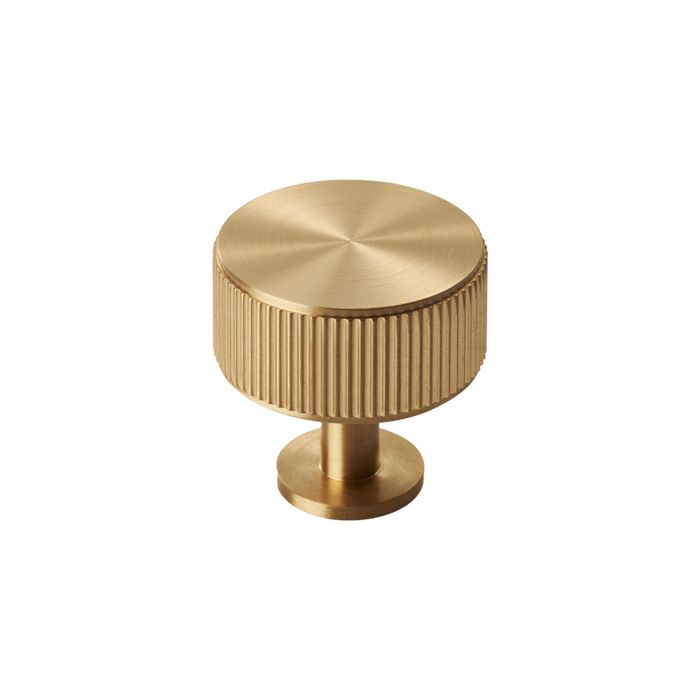 Lined Radio Knob -CB- Satin Brass